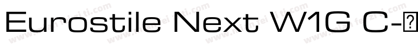 Eurostile Next W1G C字体转换
